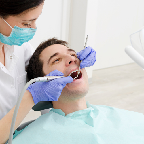 Dental Hygienist with Patient