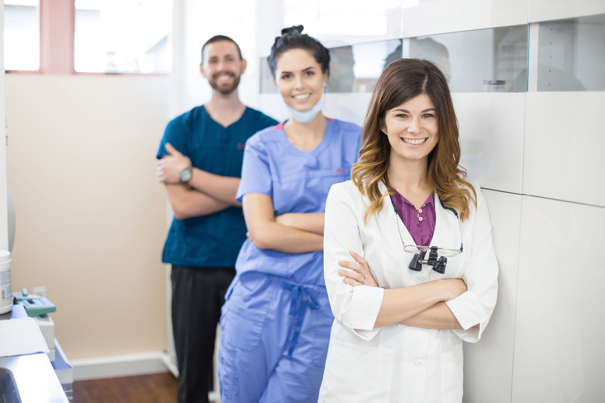 Dental Team standing Confidently